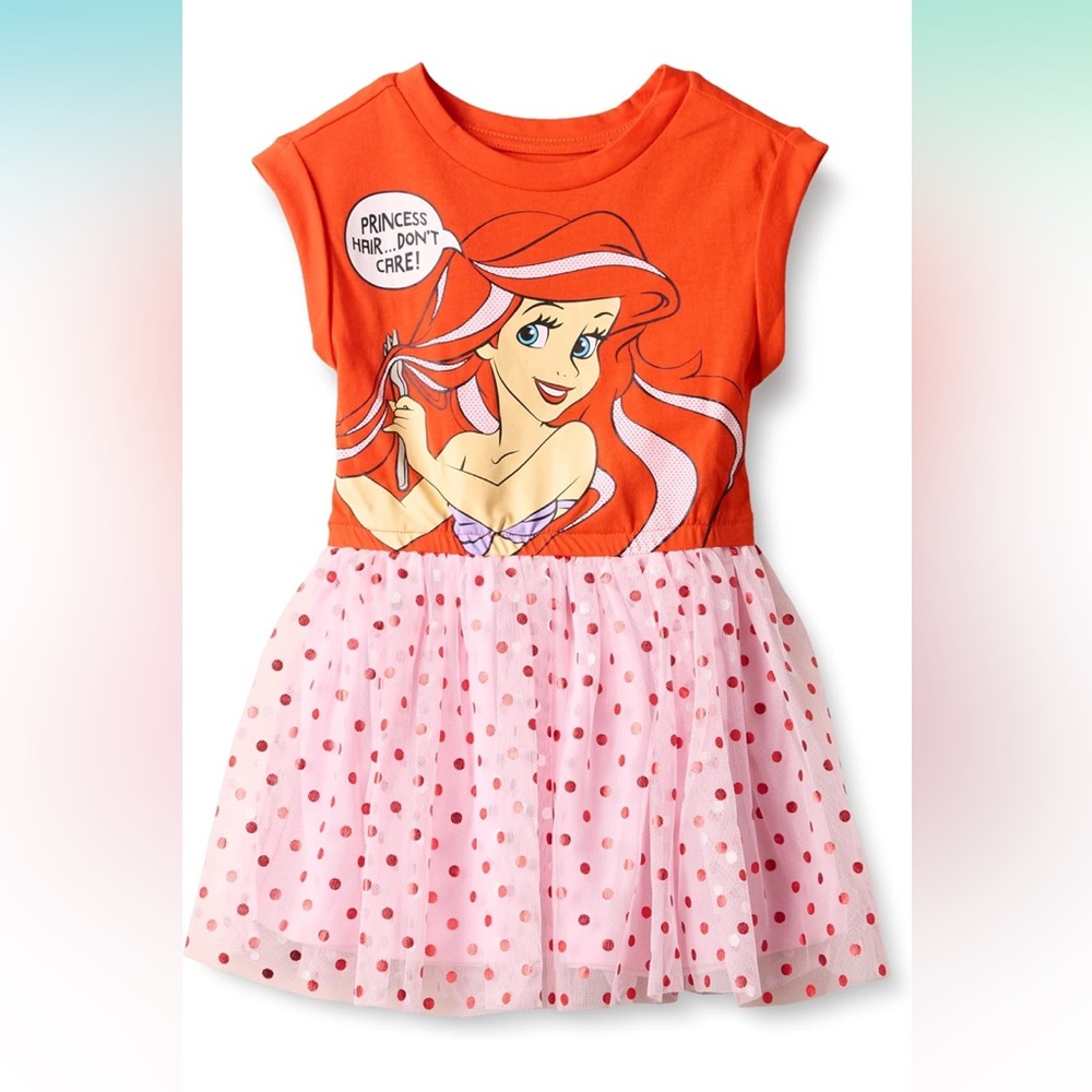 Amazon Essentials Disney Toddlers' Knit Short-Sleeve Tutu Dresses